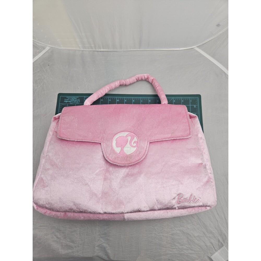 Barbie Velvet Tote Pillow Bag Pink